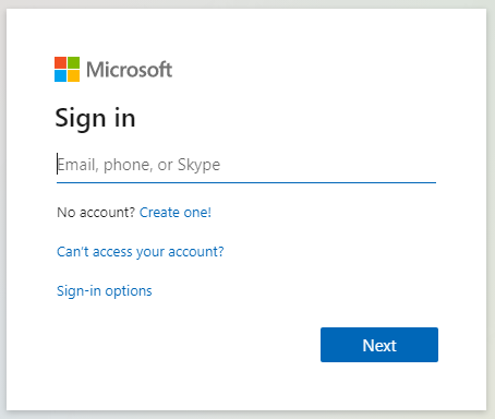 Microsoft Office 365 Login Screen also known as Microsoft 365 Login Screen