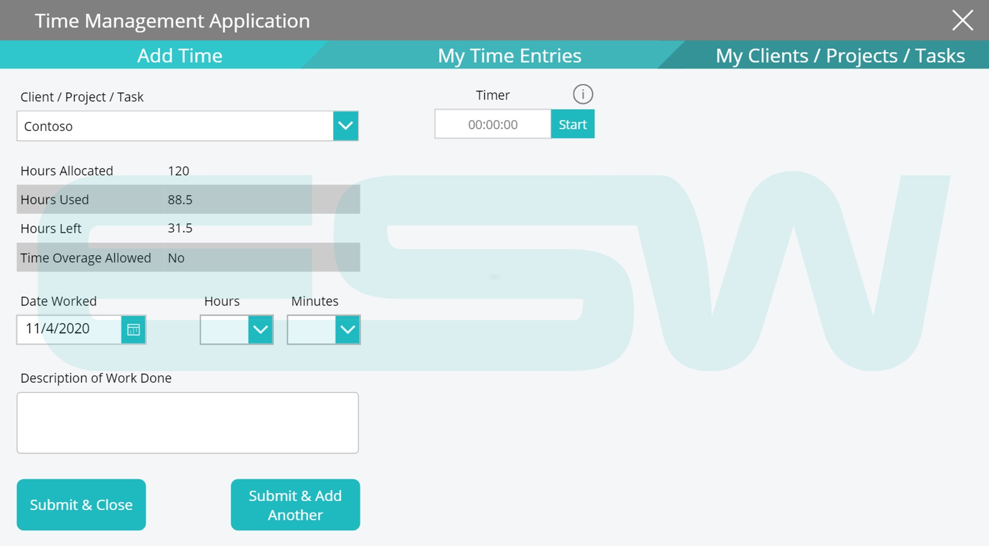 Employee Time Tracking App