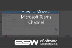 How To Move a Microsoft Teams Channel