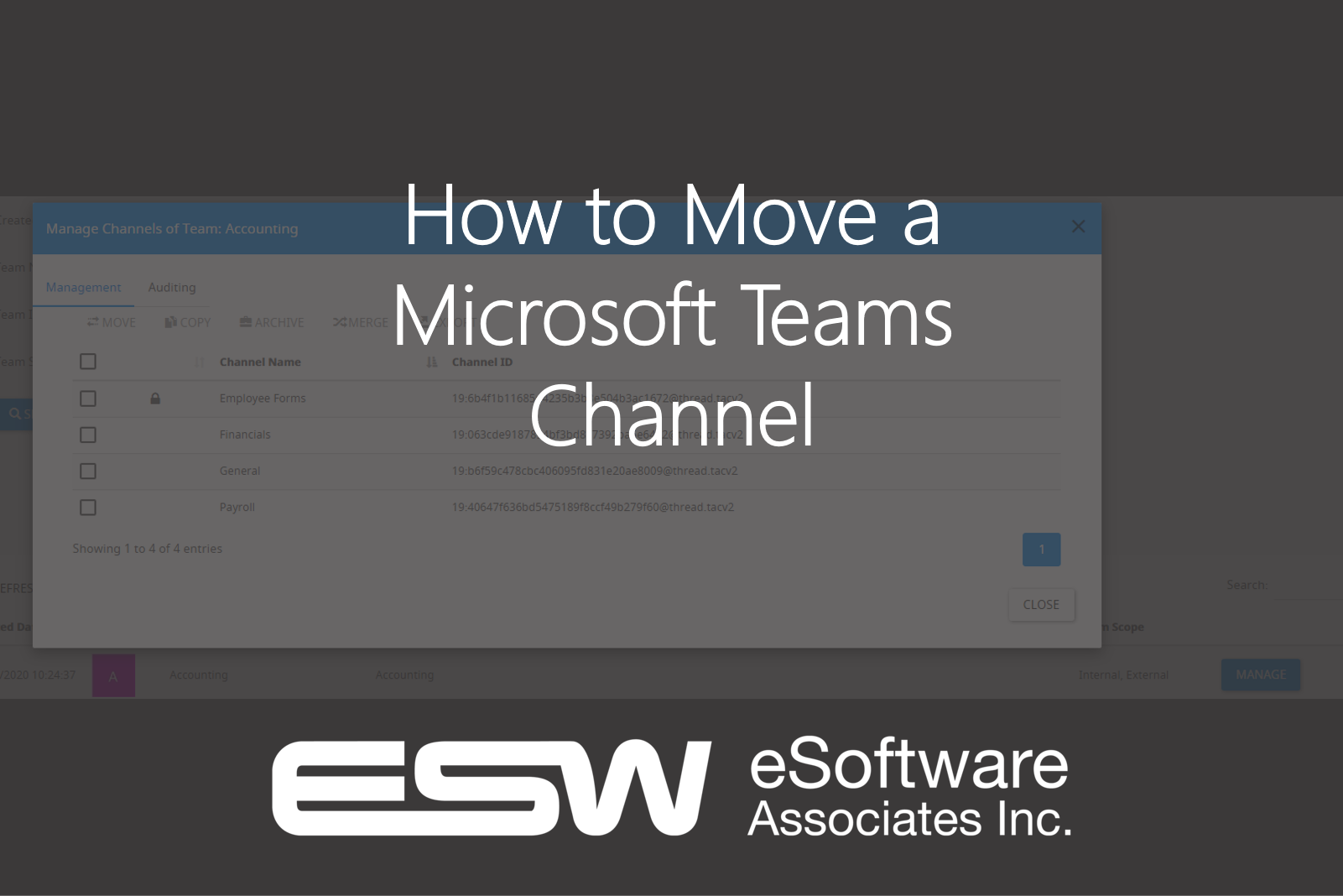 Learn How to Move a Microsoft Teams Channel